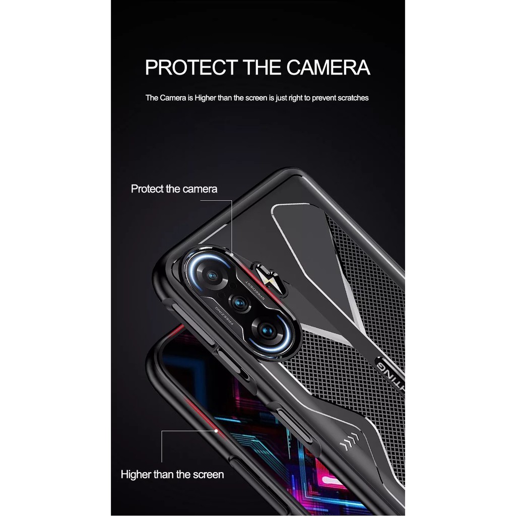 Ốp lưng Redmi K40 Gaming / K50 Gaming / Poco F4 GT / K50 / K50 Ultra / K60 kiểu dáng Gaming chống sốc thời trang