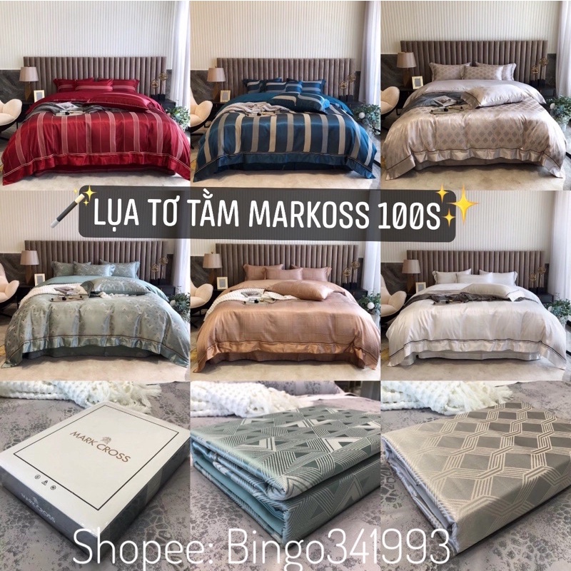 Bộ chăn ga Gấm Lụa sateen 100s hàng Nhập khẩu cao cấp