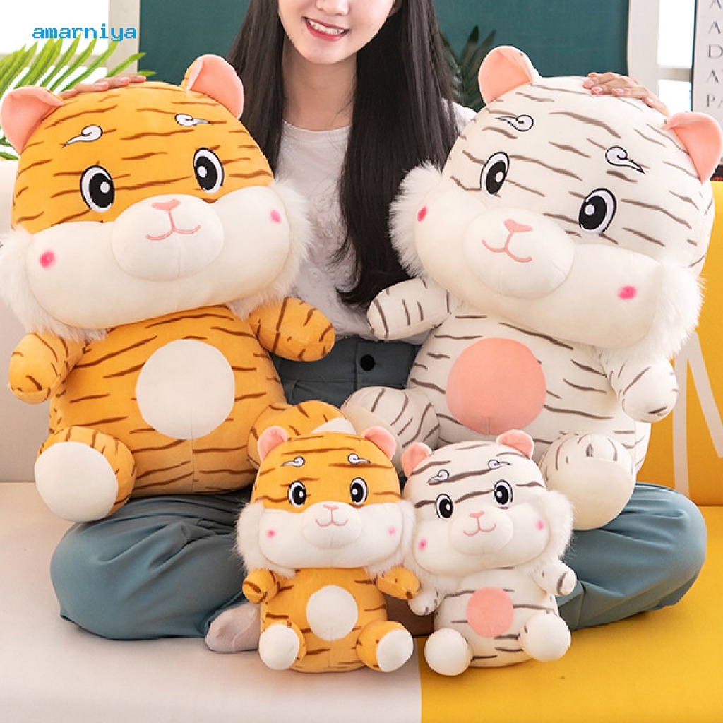 Thú nhồi bông hình con hổ bằng cotton PP gọn nhẹ chống biến dạng cho trẻ em