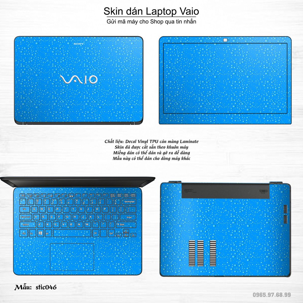 Skin dán Laptop Sony Vaio in hình Hoa văn sticker nhiều mẫu 8 (inbox mã máy cho Shop)