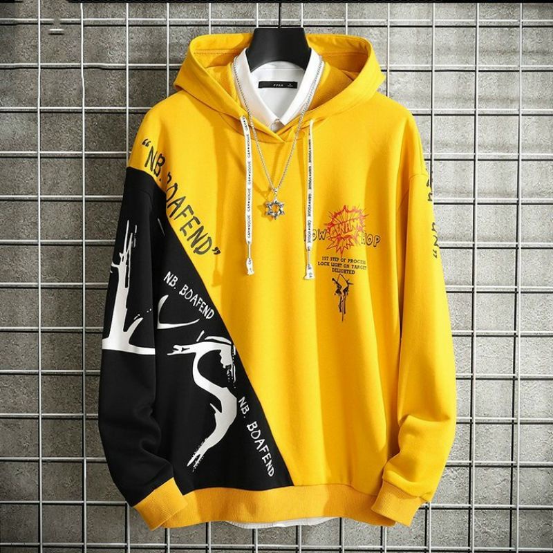 Áo hoodie unisex nam nữ chất nỉ có nón form rộng phối màu in chữ thời trang teen, mẫu hoodie thu đông có video