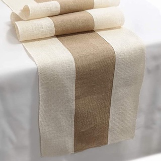 Khăn trải bàn bằng vải bố phong cách cổ điển