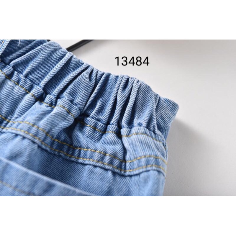 (hàng có sẵn) quần jean giả váy bé gái SBGH15 sz 10-35kg (hàng QC, xấu hoàn hàng)