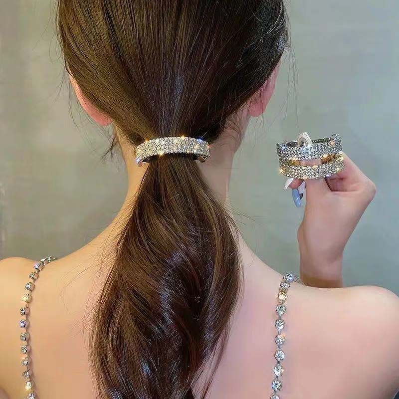 Mới Kẹp Tóc Đính Đá Lấp Lánh Phong Cách Hàn Quốc