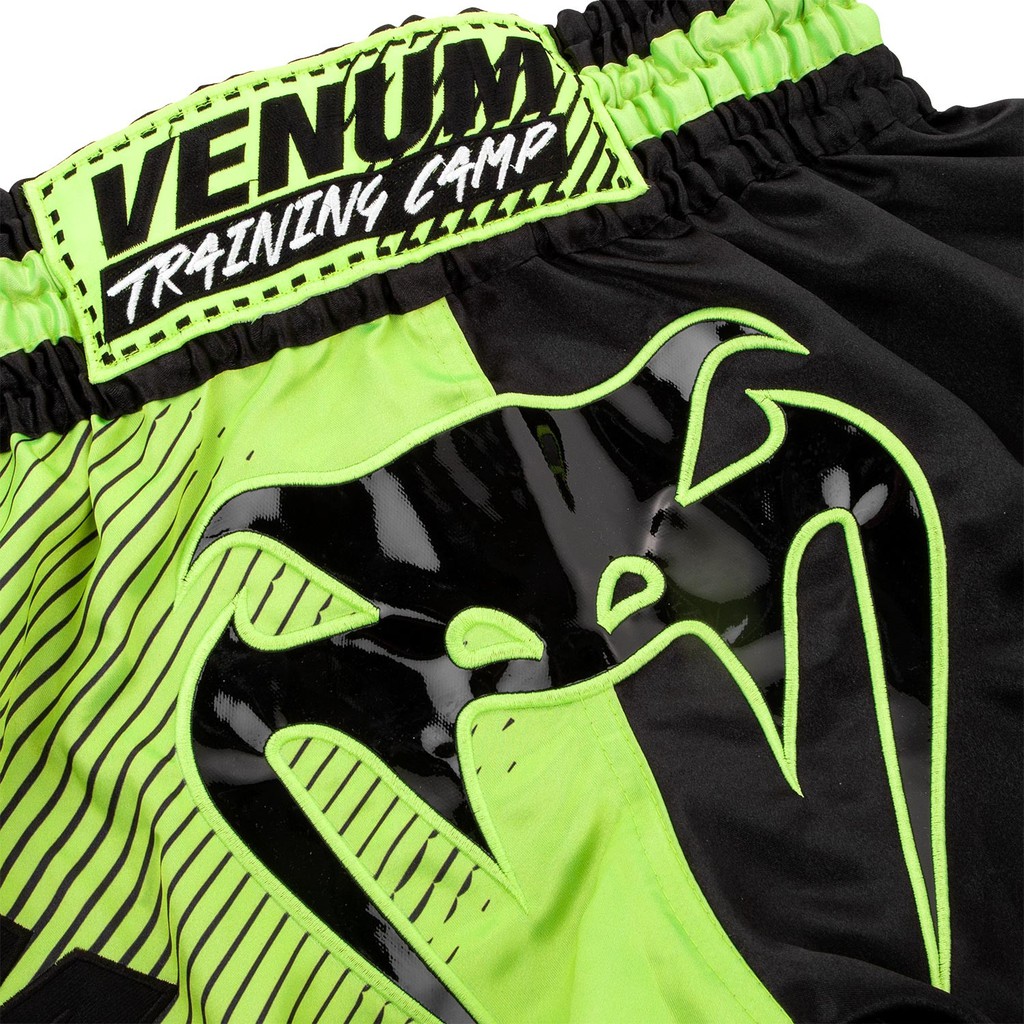 Quần Muay Thai Venum Training Camp - Black/Neo Yellow