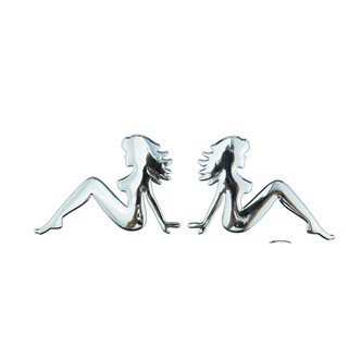 STICKER - CÔ GÁI TRANG TRÍ LOGO XE HƠI