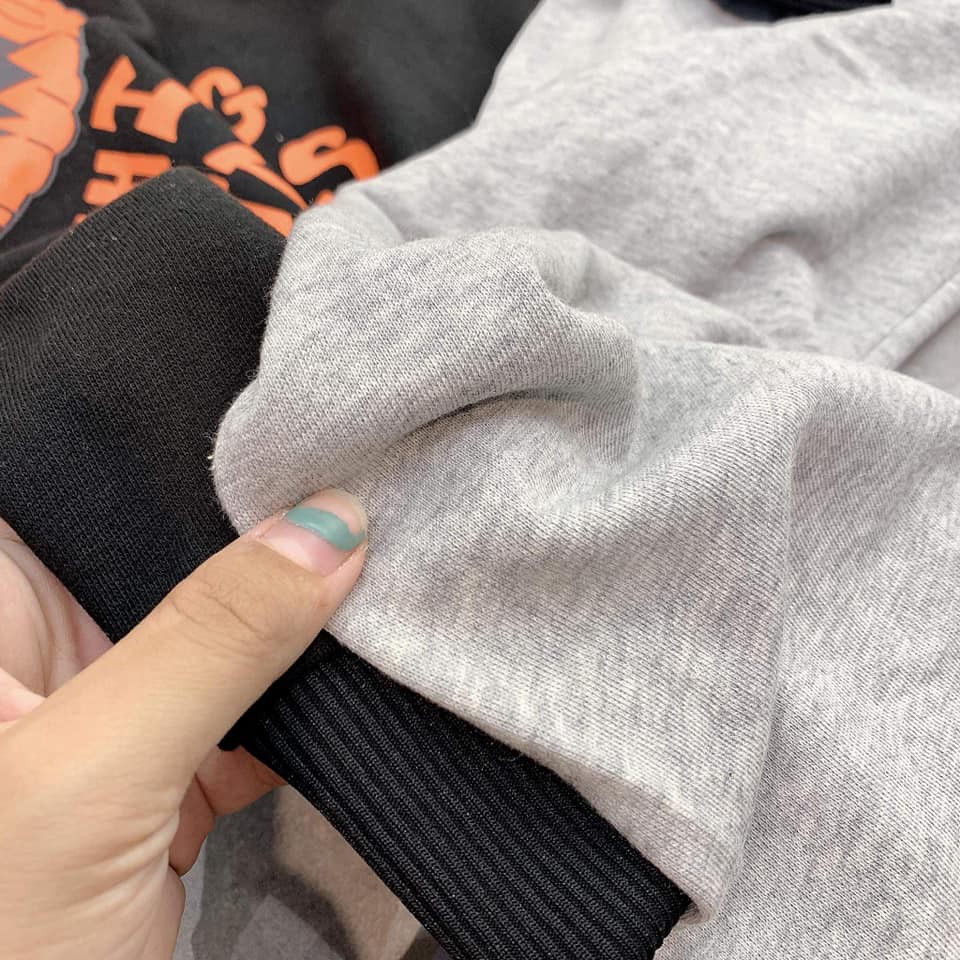 Bộ đồ bí ngô haloween Unisex - Set quần nỉ jogger áo thun dài tay form thụng oversize nam nữ Ulzzang HOT | BigBuy360 - bigbuy360.vn