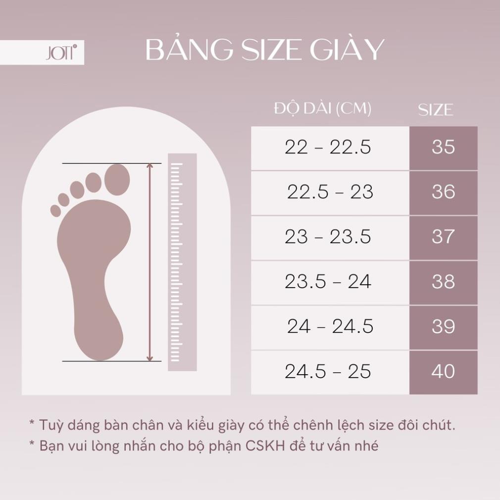 Giày Xăng Đan Cao Gót Nữ JOTI Karima 3256VN5 - Mũi Vuông Quai Hậu Đế Trụ Cao 6cm Da Mờ - Mang Công Sở Dự Tiệc LH
