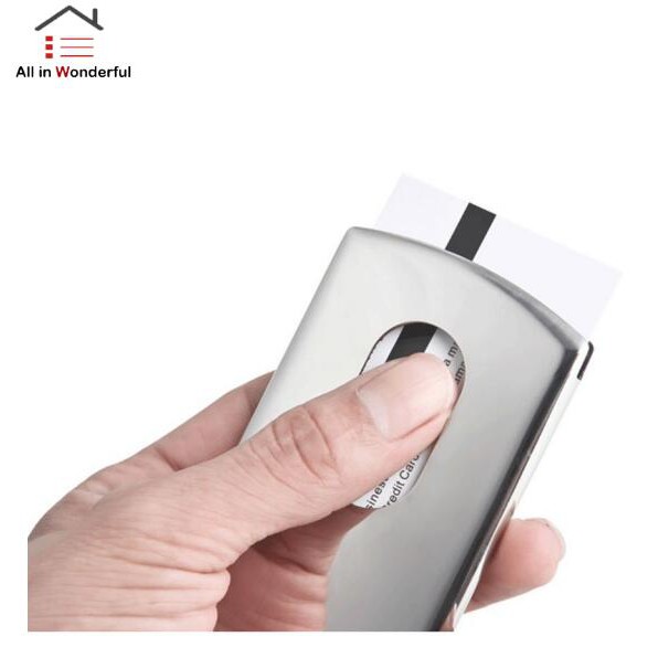 Ví Đựng Thẻ Tín Dụng Bằng Thép Không Gỉ Ốp