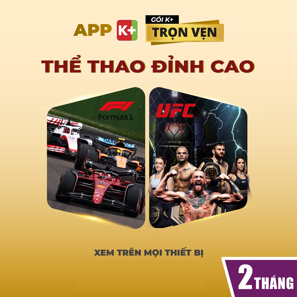 E-voucher App K+ Gói Trọn Vẹn thời hạn 02 tháng