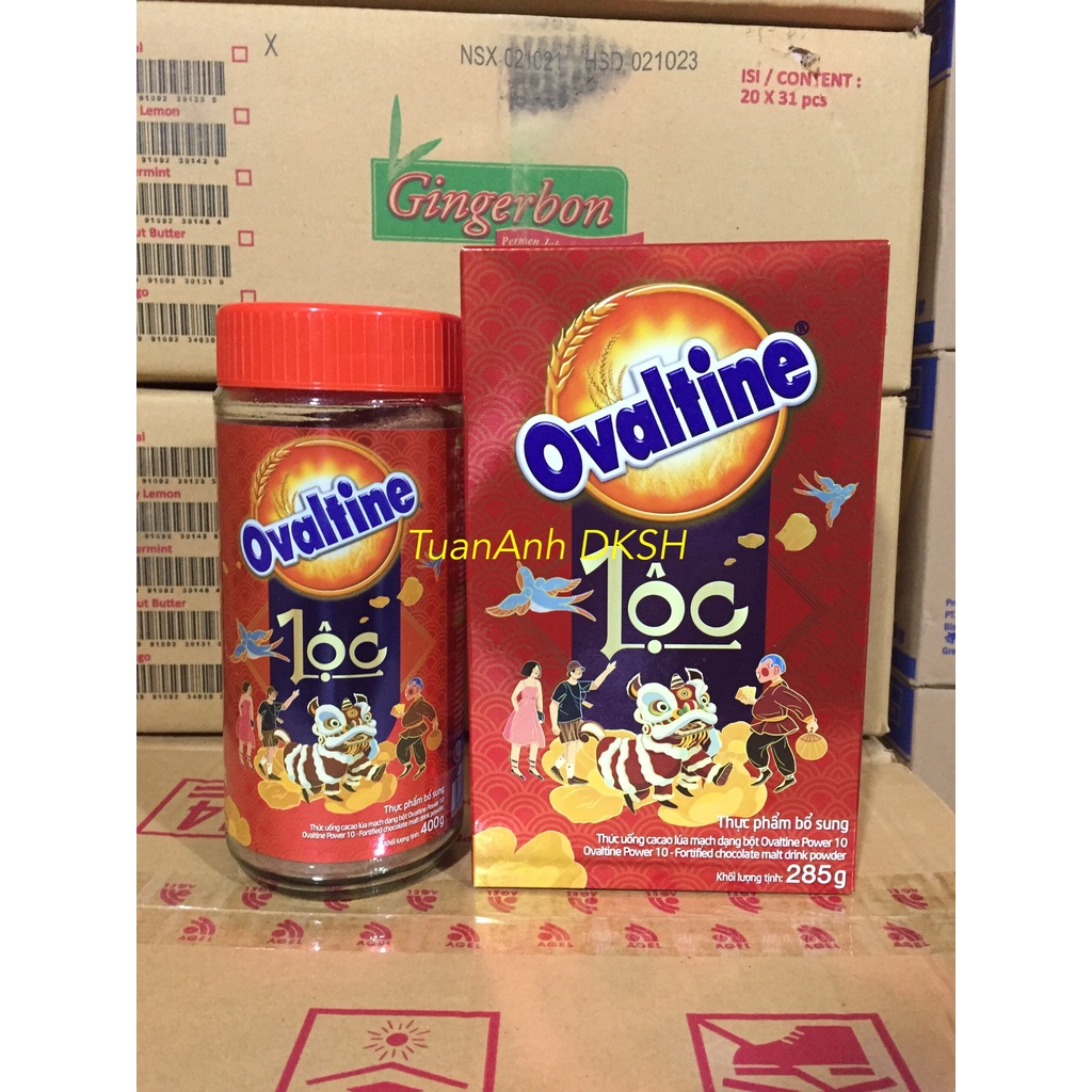 Thức uống lúa mạch hương vị sô-cô-la Ovaltine bột (01) hũ thủy tinh 400g -Hàng chính hãng DKSH Việt Nam