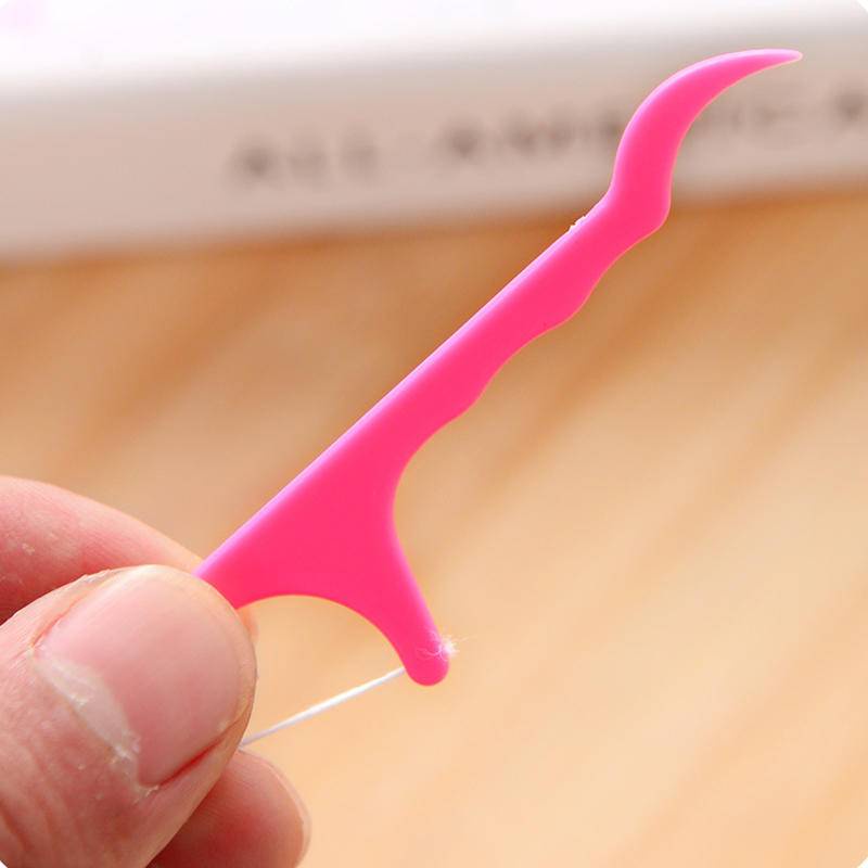 Bộ 25 Tăm Chỉ Nha Khoa 7.5cm Làm Sạch Kẽ Răng Dùng Một Lần