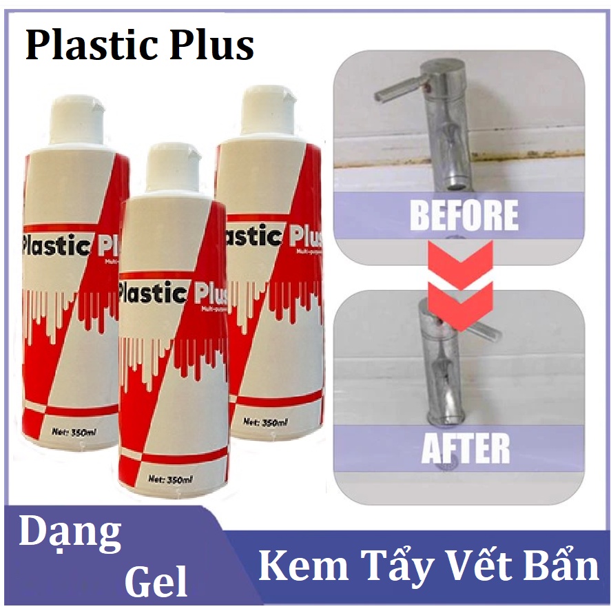 Kem Tẩy Đồ Dùng Nội Thất Đa Năng Plastic Plus 350ml - Chuyên Gia Đánh Bay Các Vết Ố Bẩn Tường, Đồ Dùng Nội, Ngoại Thất