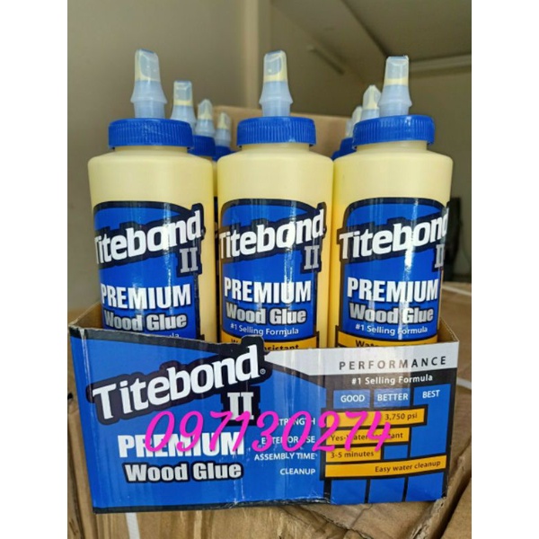 Keo dán gỗ Keo  Tibon Titebon Good Glue II 473ml trắng sữa dán gỗ ( hàng chính hãng)