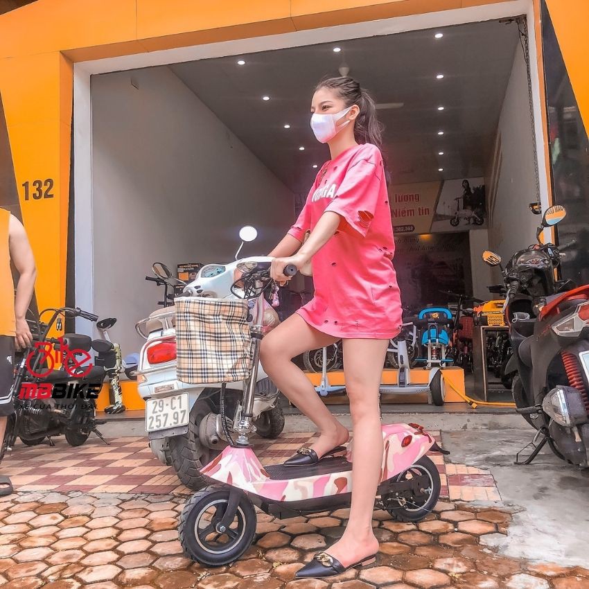 Xe Điện Mini E-Scooter 10inch Phiên Bản 2021 - Xe Đạp Điện Thông Minh Gấp Gọn- Động Cơ Không Chổi Than - Bảo Hành 1 Năm