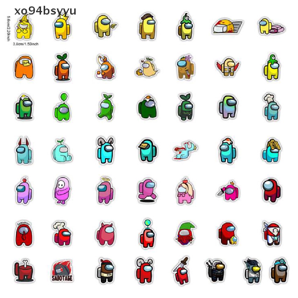 Set 100 Miếng Dán Xo94Bsyu Dùng Trang Trí Ván Trượt / Guitar / Laptop / Vali