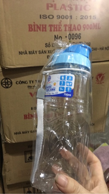 Bình nước học sinh chai nuoc nhựa Việt Nam 550ml