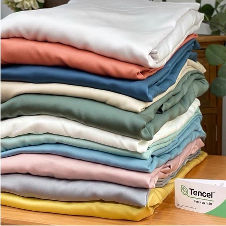 L1 Ga giường/drap lụa tencel 80s  cao cấp AN NHIÊN bo chun size nệm 1m4, 1m6, 1m8, 2m
