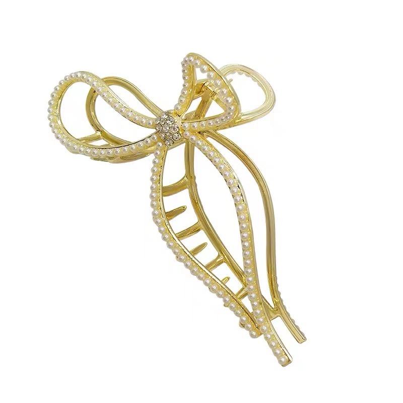 Kẹp Tóc Hình Nơ Đơn Giản Thời Trang Cao Cấp Sang Trọng Cho Nữ