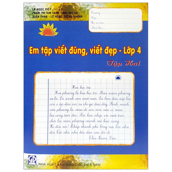 Sách - Em Tập Viết Đúng Viết Đẹp - Lớp 4 (Tập 2)