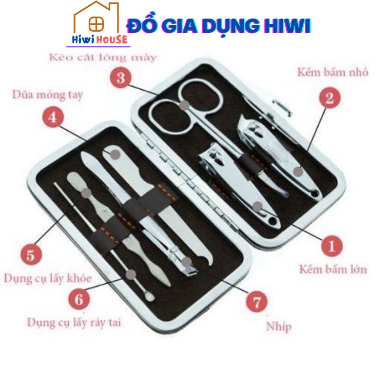 Kìm bấm móng 12 món siêu bền mẫu nhỏ