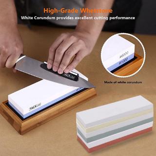 1000-6000 mesh Grit Premium Whetstone Cut Sharpening Stone Set Ideal Sharpener for All Blades Non Slip Ba/đá mài