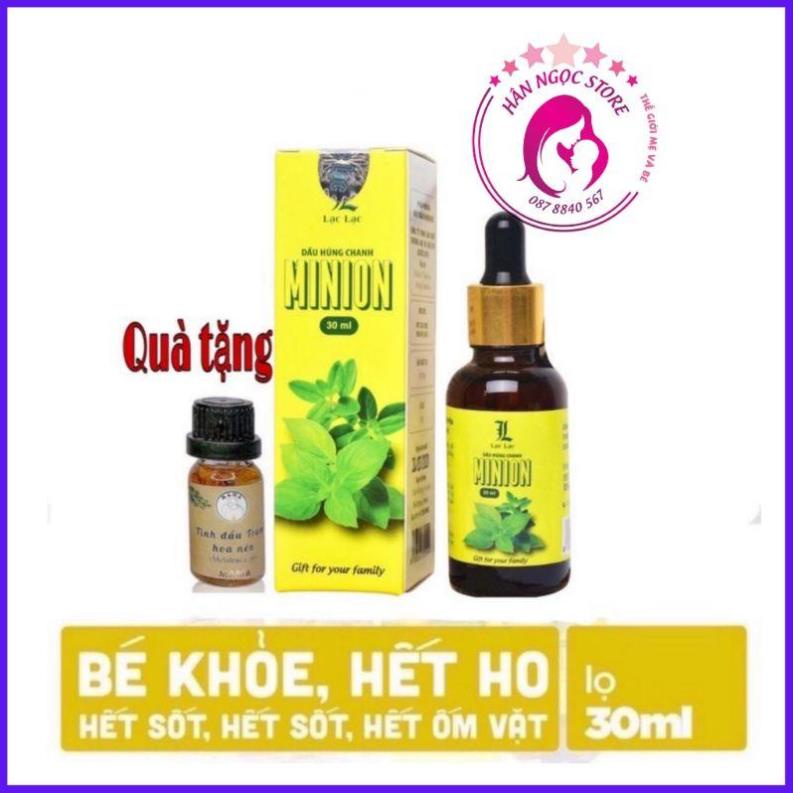 DẦU HÚNG CHANH MINION GIÚP GIẢM HO SỔ MŨI - TẶNG QUÀ DẦU TRÀM HỘP 50ML