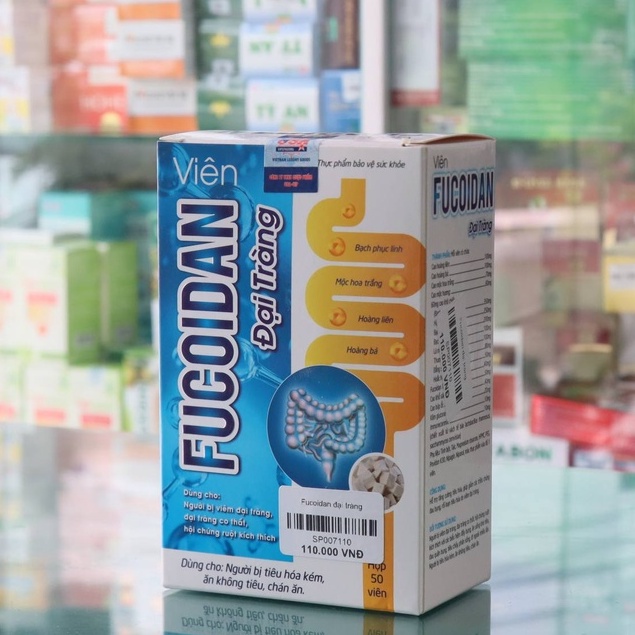Viên Fucoidan Đại Tràng - Hỗ trợ giảm viêm đại tràng co thắt, hội chứng ruột kích thích (hộp 50 viên)