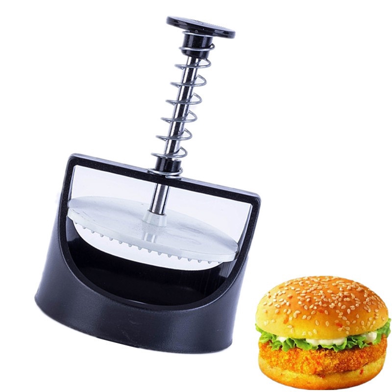 Khuôn ép thịt làm bánh hamburger hình tròn tiện lợi