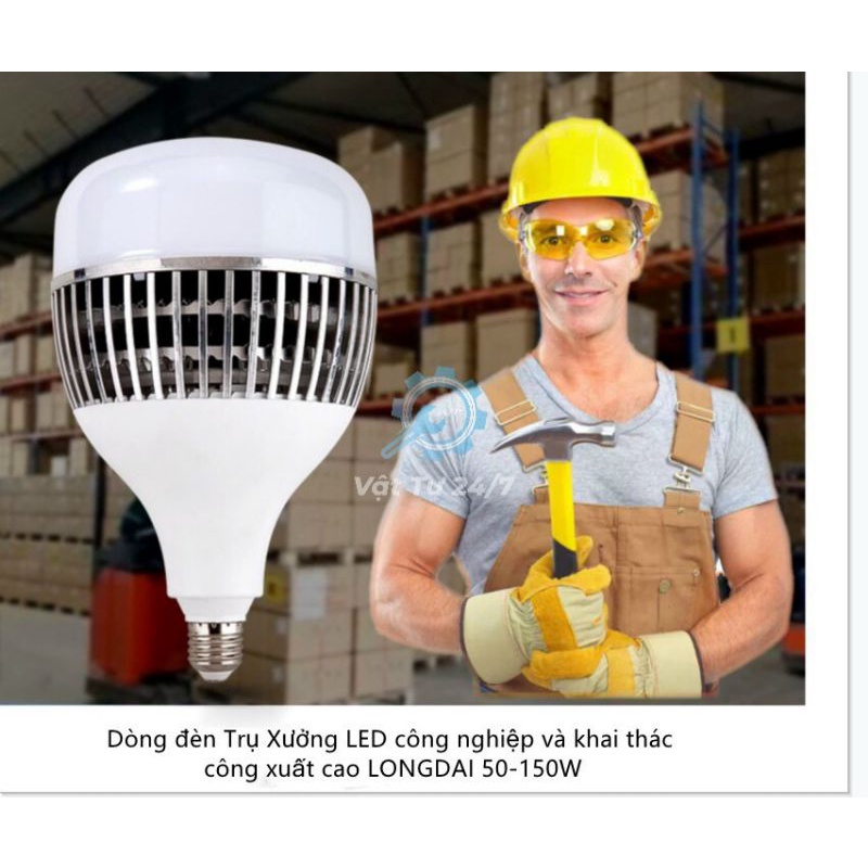 Bóng đèn Led Búp Bulb Trụ Xưởng Công Suất Lớn 50w 100w 150w đui E27 Thân Nhôm Cao Cấp