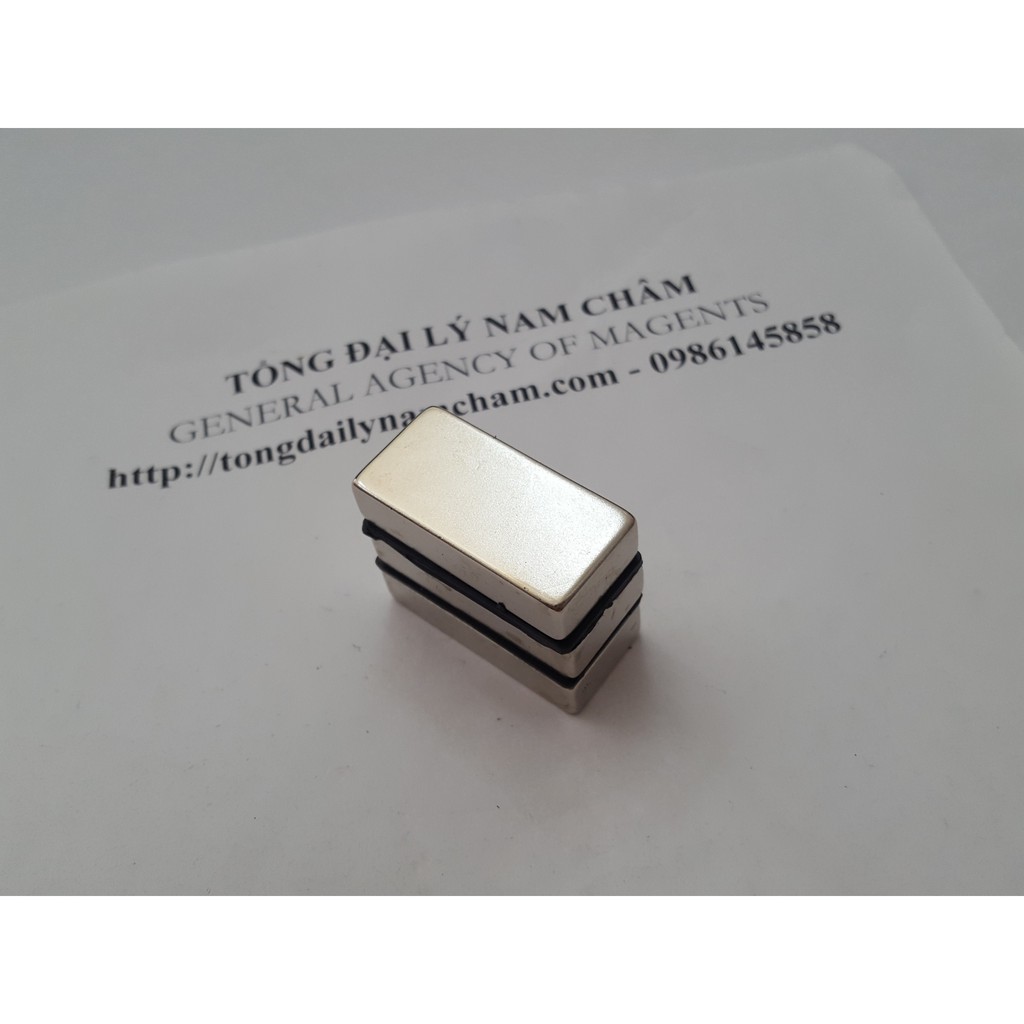Nam châm viên trắng 40x20x10mm giá 2 viên