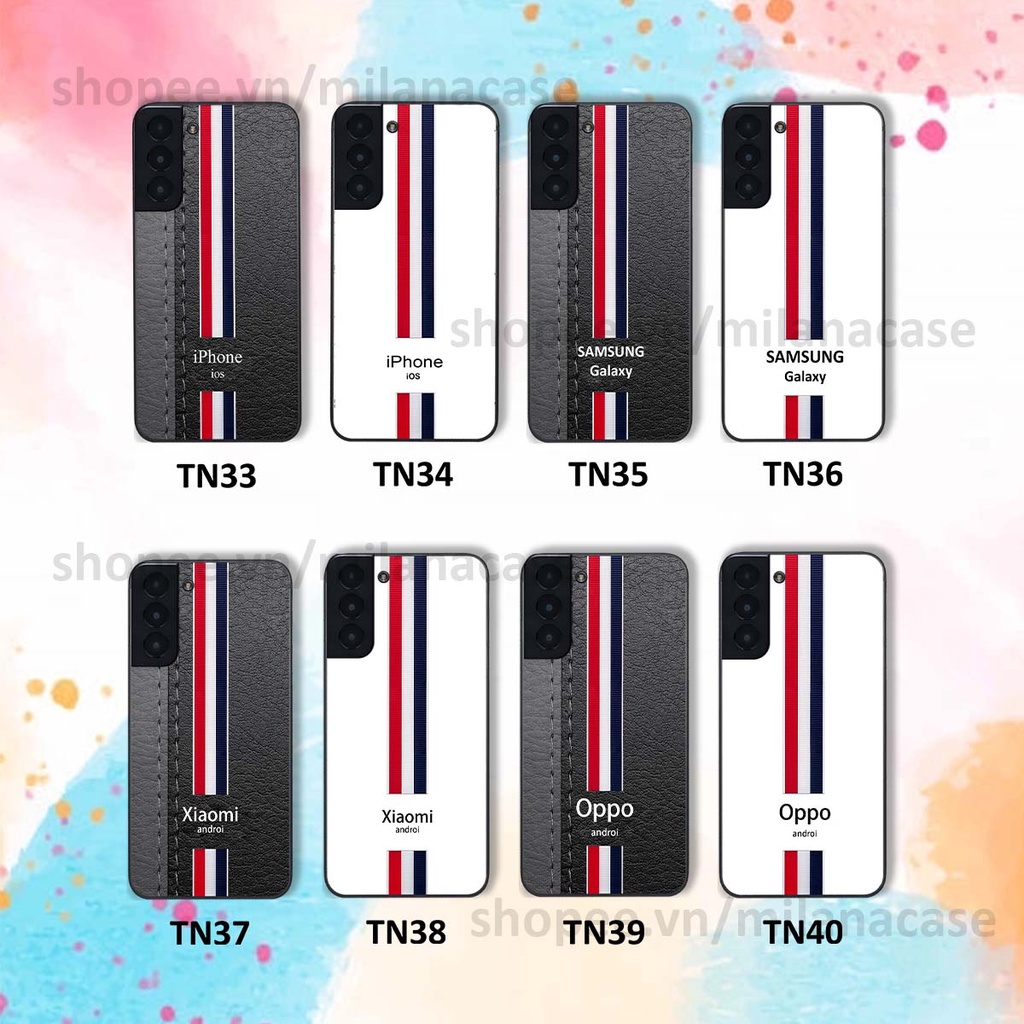 Ốp Samsung S21 / S21 FE / S21 Plus / S21+ in giả da phong cách thể thao, cá tính, thời trang