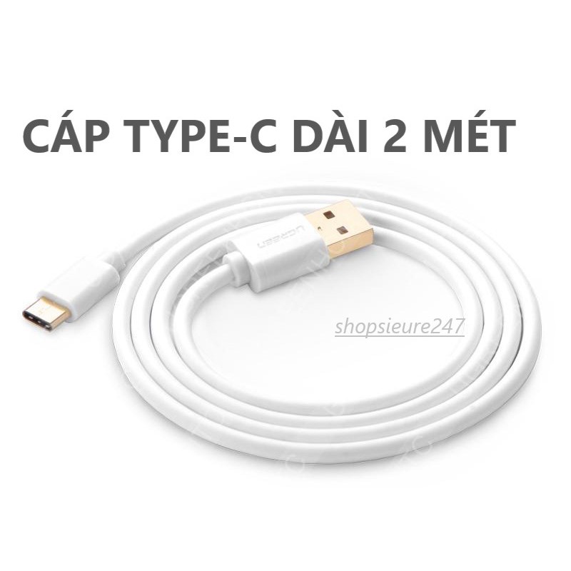 CÁP SẠC TYPE C DÀI 2 MÉT