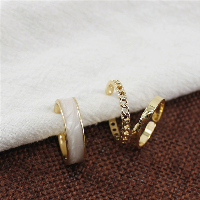 Set 3 Nhẫn Kiểu Dáng Độc Đáo Phong Cách Vintage