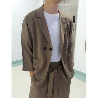 Set blazer nam áo + quần short