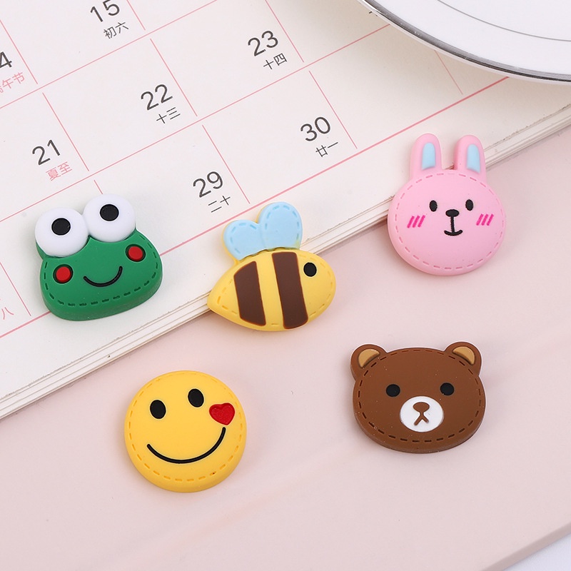 Phụ kiện hình chú ong/thỏ hoạt hình bằng nhựa resin dùng làm đồ thủ công DIY