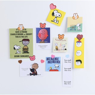 Postcard dán tường Snoopy phong cách Hàn (set 10 tấm)