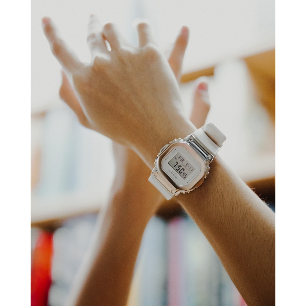 Đồng hồ casio nữ dây nhựa GSHOCK GM-S5600G-7DR chính hãng
