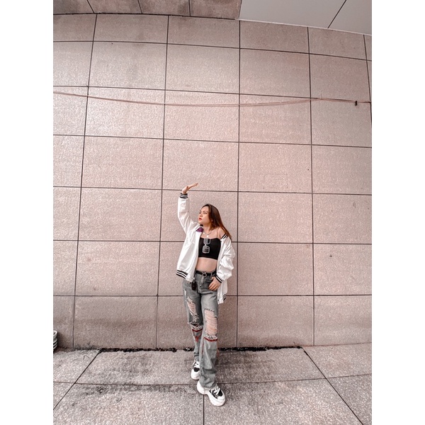 Quần bò rách nữ Chất