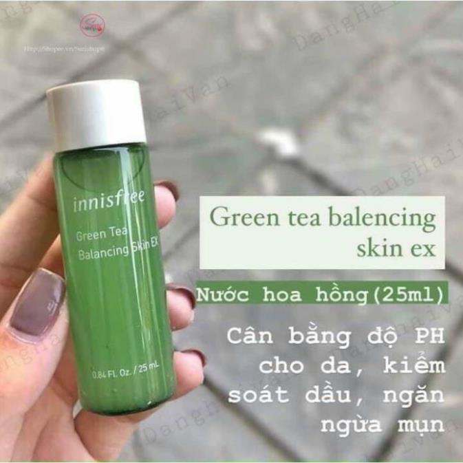 NƯỚC HOA HỒNG INNISFREE GREEN TEA BALANCING SKIN EX 25ml Surishop