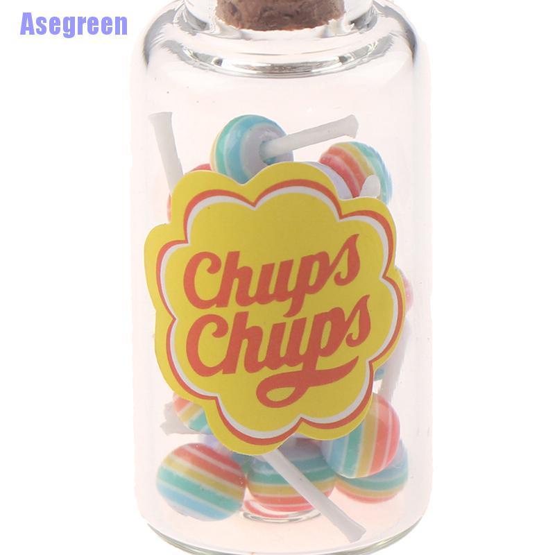 Mô Hình Kẹo Mút Tráng Miệng Kèm Hộp Đựng Tỉ Lệ 1 / 12 Trang Trí Nhà Búp