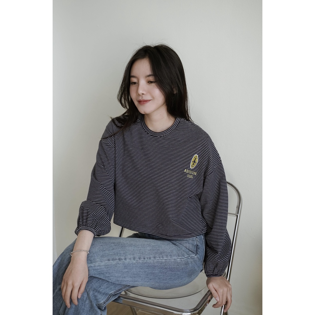 Áo nỉ dài tay hoạ tiết kẻ Adventure [ Méo shop ] | BigBuy360 - bigbuy360.vn