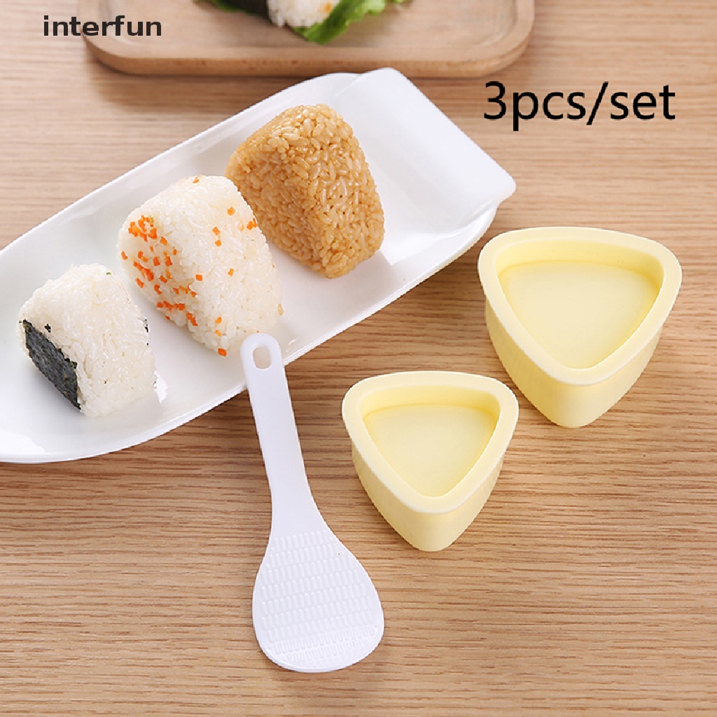 Set 3 Khuôn Làm Sushi Hình Tam Giác DIY