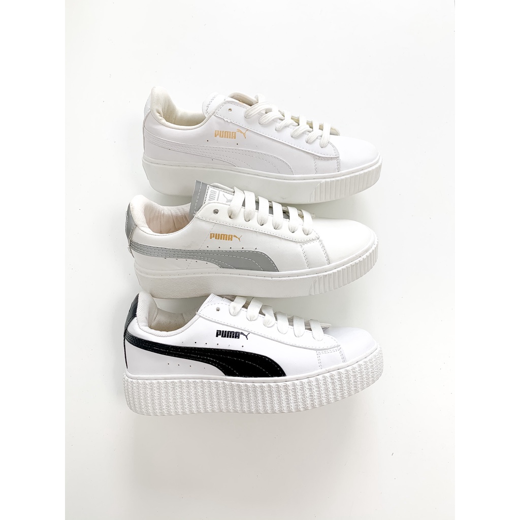 giày sneaker pu mơ 3 màu - full box