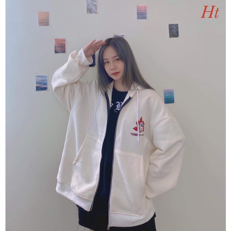 Áo khoác nỉ cotton AMong 2 mặt TWEN H2A977