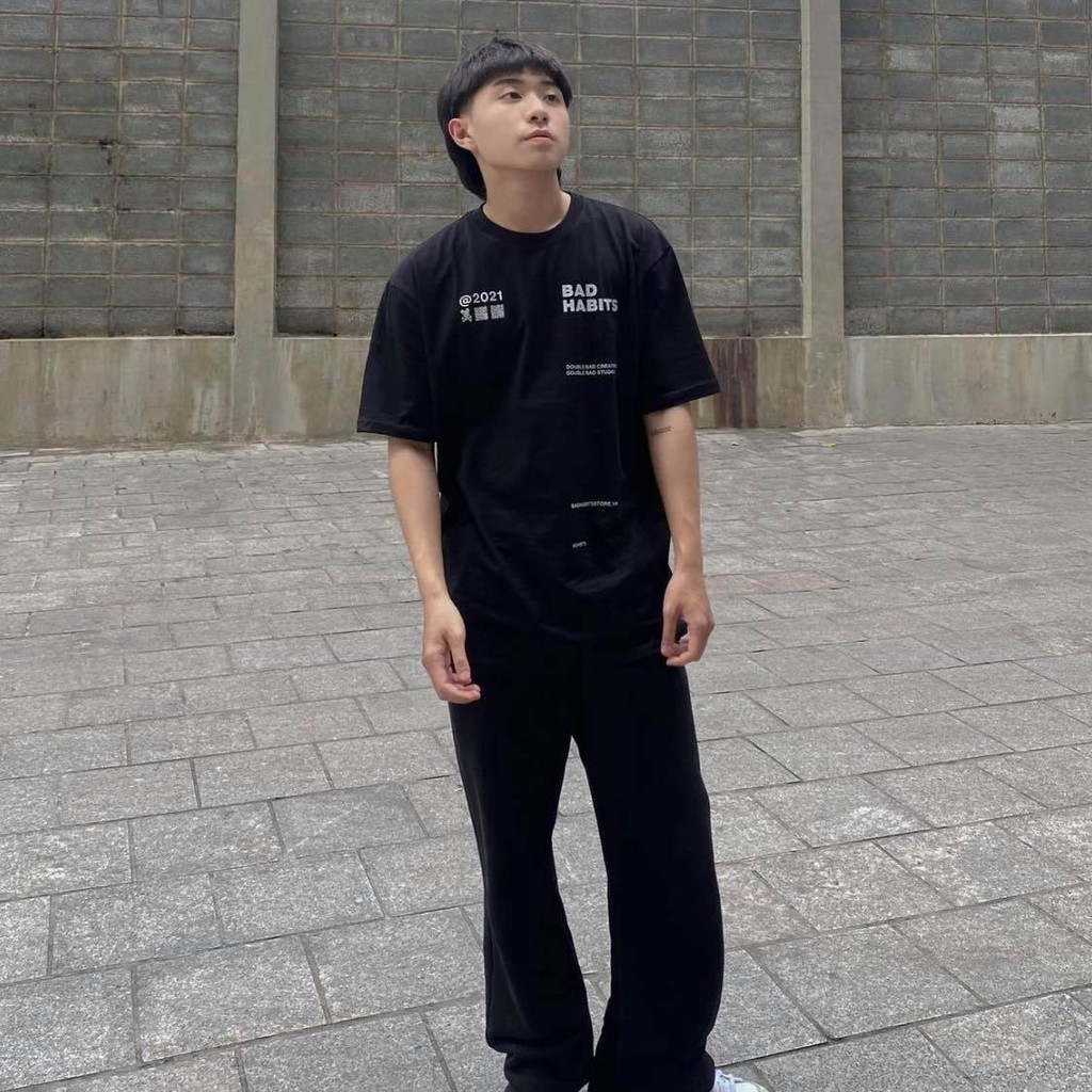 Áo thun bad habit Nam nữ Áo thun tay lỡ vải cotton form rộng - GIN STORE