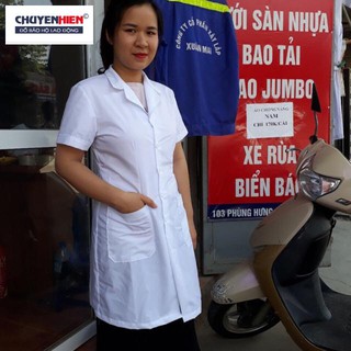 Áo blu bác sỹ nữ chất lon mỹ cực đẹp