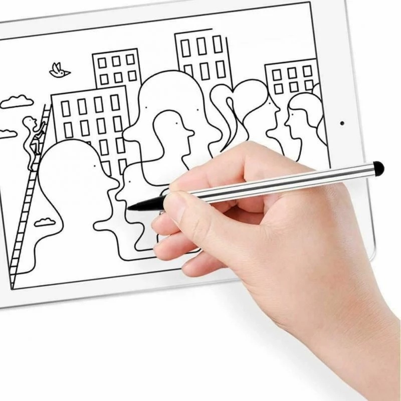 Bút Cảm Ứng 2 Trong 1 Chống Trầy Đa Năng Cho Điện Thoại Thông Minh/Máy Tính Bảng