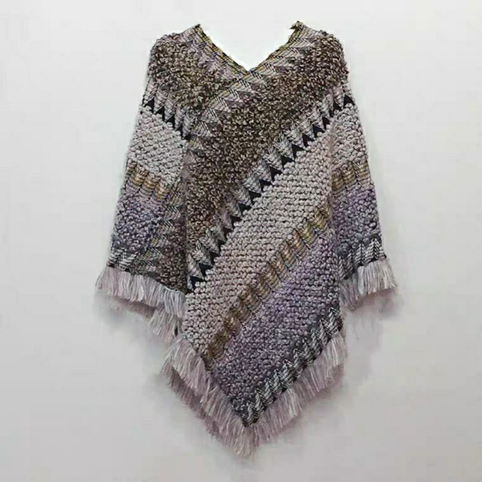 Áo choàng len cánh dơi phối tua rua thời trang 2021
 | BigBuy360 - bigbuy360.vn