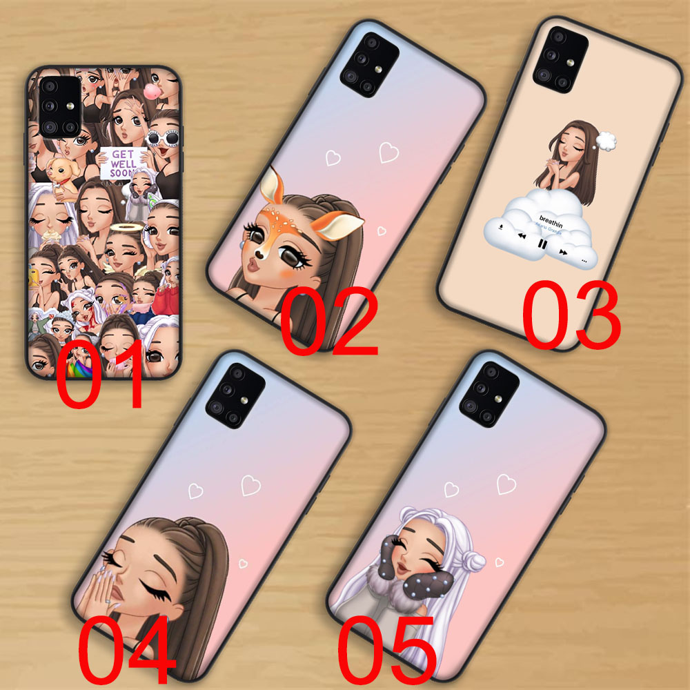 Black Soft Case iPhone 8 7 6 6S Plus 5 5S SE Ariana Grande Emoji
